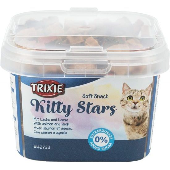 Trixie Soft Snack Kitty Stars hvězdičky losos jehněčí 140g
