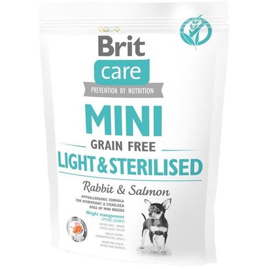 Brit Care Mini Dog Light & Sterilised Rabbit&Salmon 0,4 kg