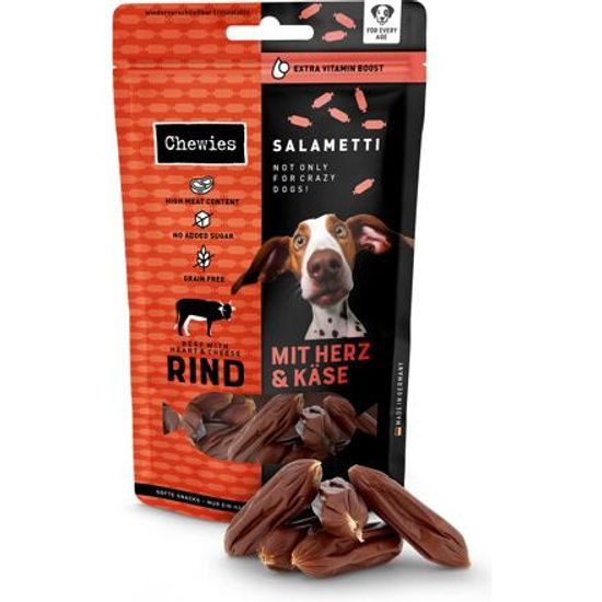 Chewies Salametti Hovězí maso srdce a sýr 60 g