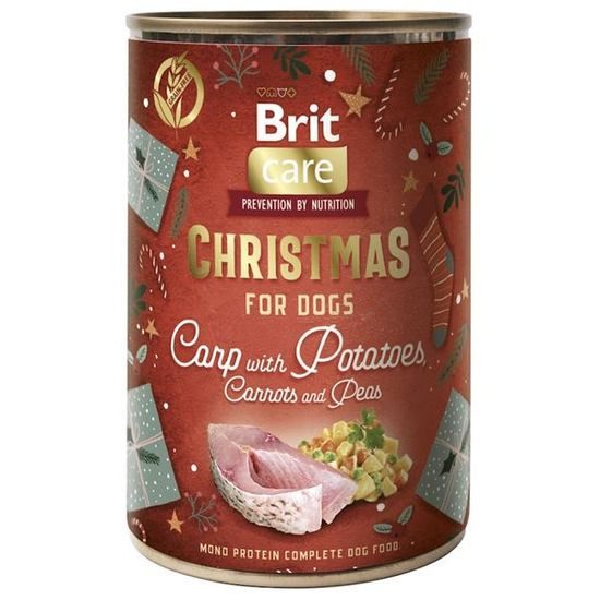 Brit Care Dog konzerva Monoprotein Christmas Carp 400g