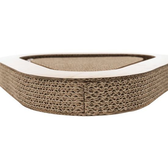 Trixie Škrábací karton image dřevo uvnitř míčky 36x5x36cm