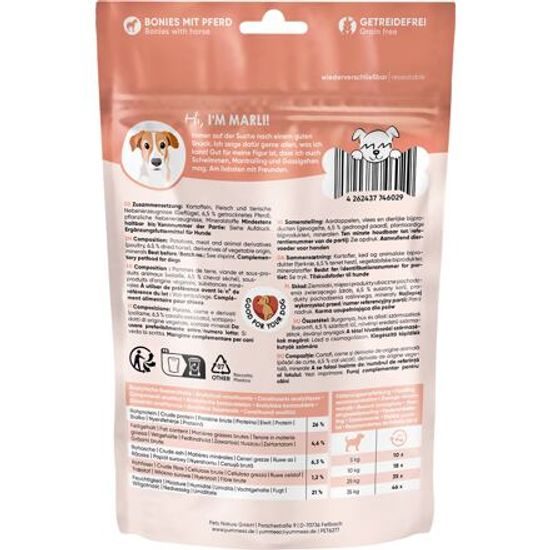 Yummeez Soft Bonies s koňským masem 165 g