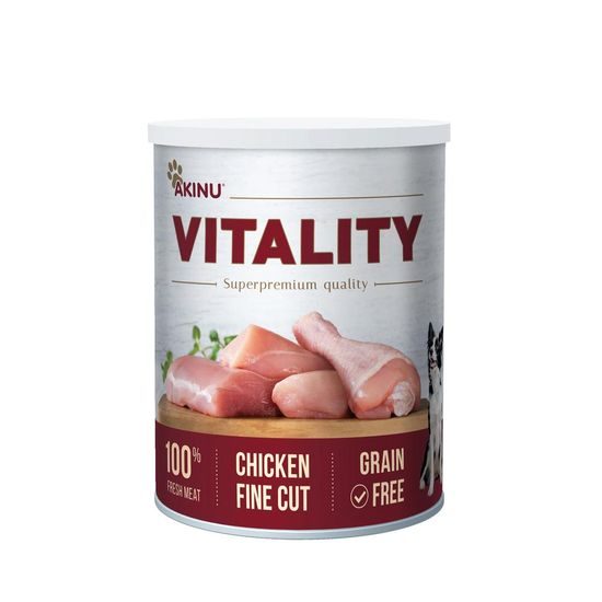Akinu VITALITY Kuře jemně krájené konzerva pro psy 400 g