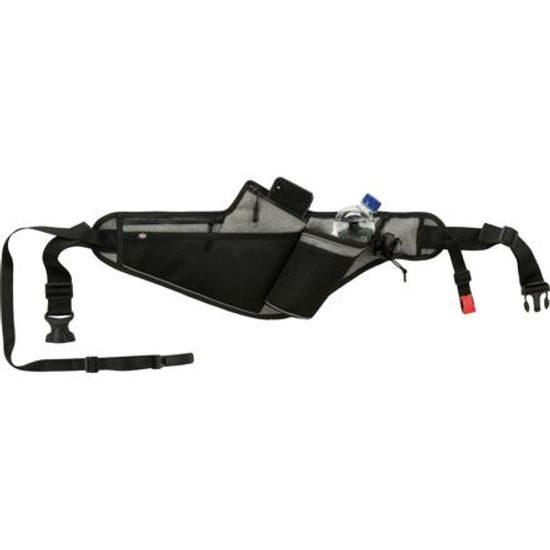 Trixie Joggingový pás s vodítkem pás 70-130cm vodítko 1,15-1,50 m 20mm šedá