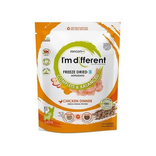 I'm different Chicken DINNER mrazem sušené raw krmivo s kuřetem 156 g