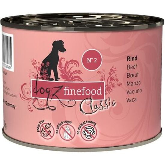 Dogz finefood Konzerva No.2 s hovězím masem 200 g