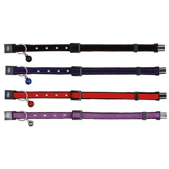 Trixie Obojek pro kočku semišový s ozdobou