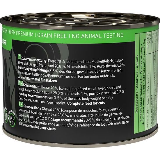 Catz finefood Konzerva CF Purr No.123 s koňským masem 200 g