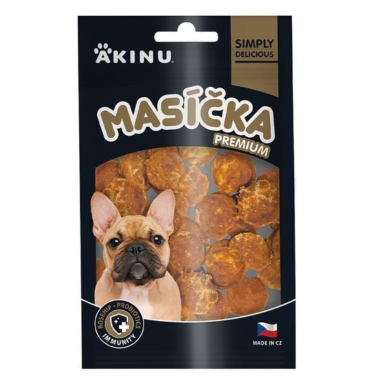 Akinu MASÍČKA PREMIUM Immunity pamlsek pro psy 75 g
