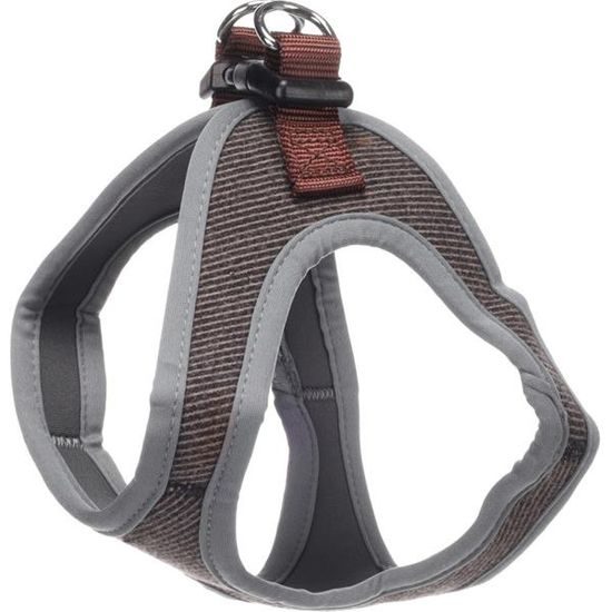 Flamingo Postroj textil Herbert tmavě hnědý M