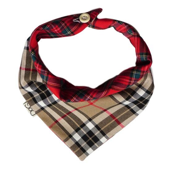 FUNKY DOG Kostkovaný šátek pro psa