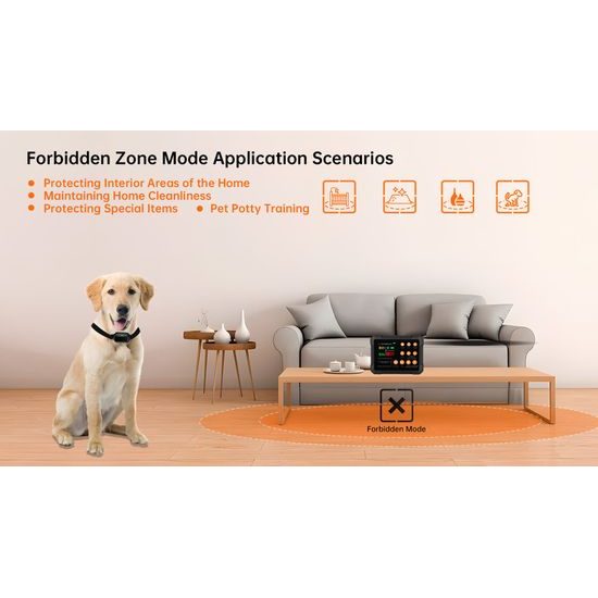 Patpet Výcvikový obojek a bezdrátový ohradník F900 PLUS