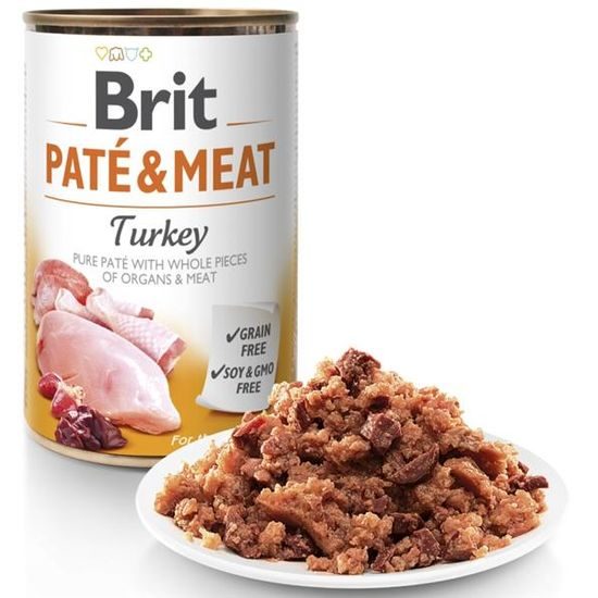 Brit Paté & Meat konzerva Turkey 400 g