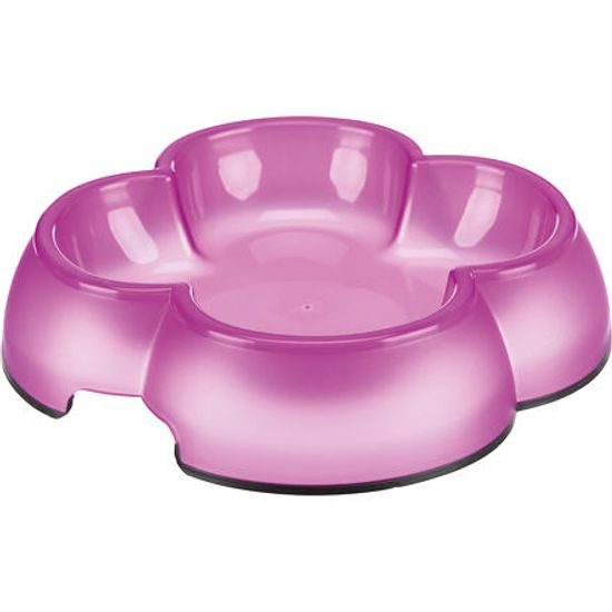 Trixie Plastová miska čtyřlístek s gumou 0,25l/14cm