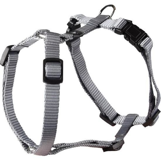 Flamingo Postroj nylon Ziggi šedý XS 1x25-40cm