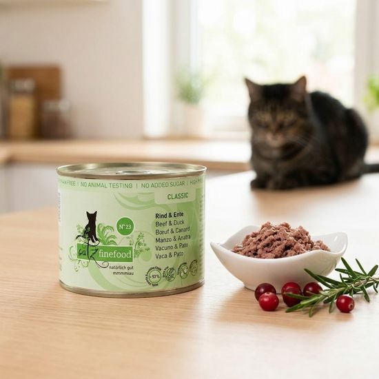 Catz finefood Konzerva CF No.23 - s hovězím a kachním masem 200g