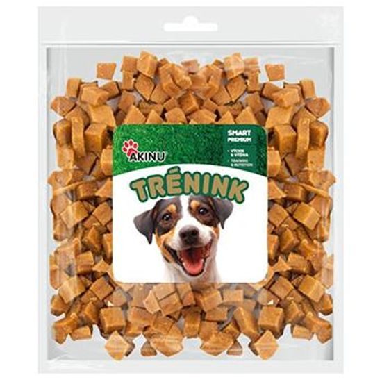Akinu Trénink Lososové kostky pamlsek pro psy 400 g