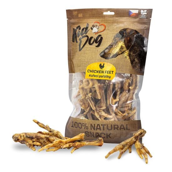 KidDog 100% Natural Snack kuřecí pařátky 30 ks / bal