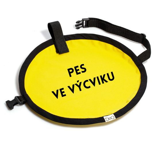 FUNKY DOG Žlutá signalizační vesta pro psy