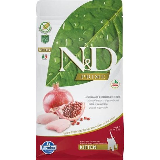 N&D PRIME Cat GF Chicken & Pomegranate Kitten 1,5 kg
