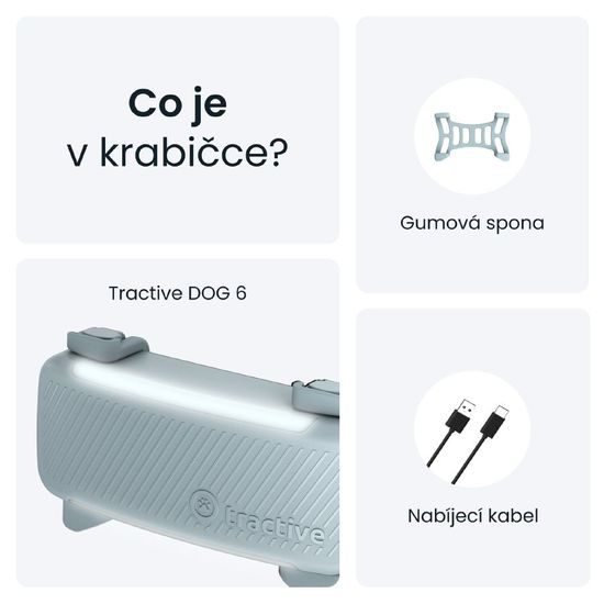 Tractive DOG 6 - GPS lokátor a a monitor zdraví pro psy