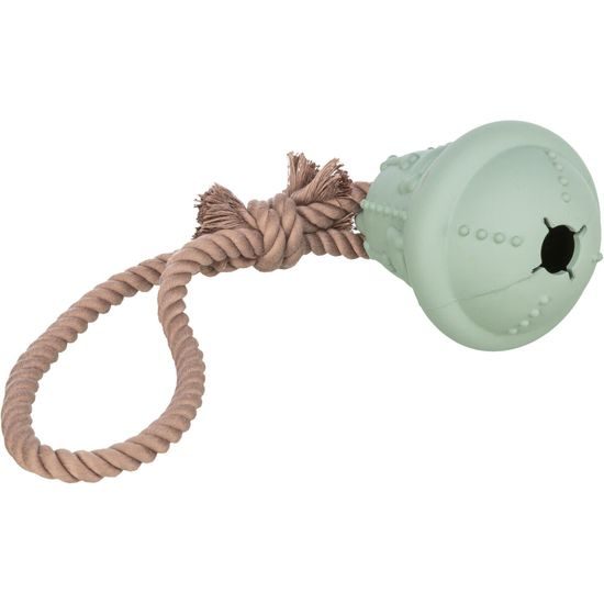TRIXIE Xmas Bell vánoční zvonek na laně ø 12/36 cm přírodní guma petrolejová
