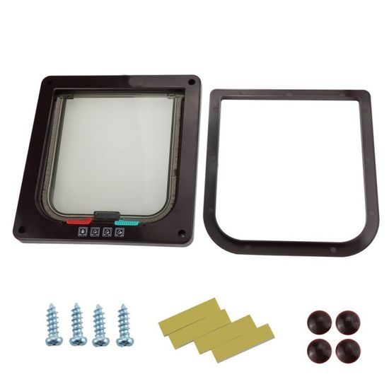 BENTECH Dvířka Bentech pro psy a kočky hnědá – S