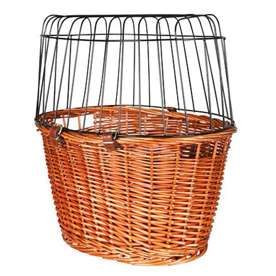 Trixie Přepravní koš na kolo s drátěnou kabinou 44x48x33cm bez polštáře (max 5kg)