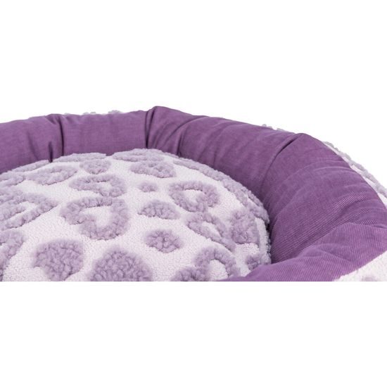 Trixie Pelech HEARTS se srdíčky kulatý s okrajem 50 cm lila - LIMITOVANÁ NABÍDKA