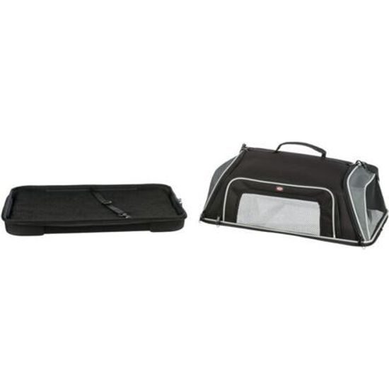 Trixie Letecká přepravní taška BOARDING 55x 23x 40cm do 7kg černá/šedá