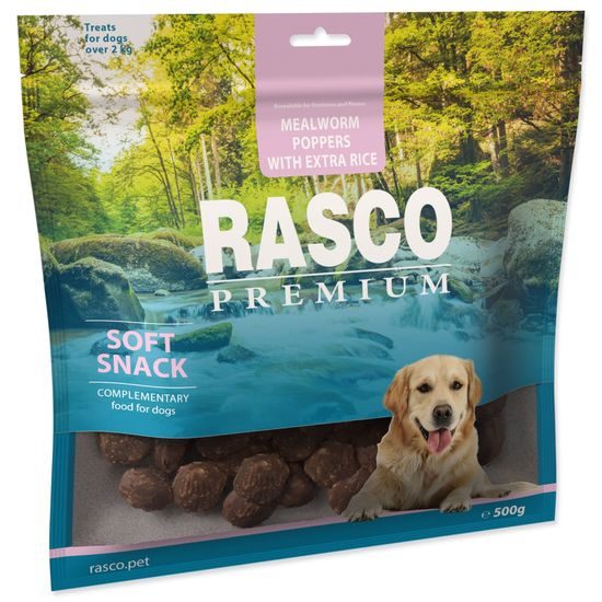 Rasco Premium Pochoutka mouční červi a extra rýže 500g