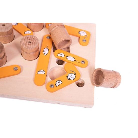 My Intelligent Pets Dřevěný hlavolam Mice (14 dřevěných válečků)