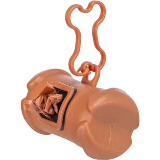 Trixie Plastový zásobník na sáčky na trus tvar KOST včetně 1 role 15ks