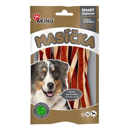 Akinu MASÍČKA Jehněčí twister pamlsek pro psy 75 g