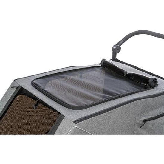 Trixie Vozík za kolo šedá/šalvějová