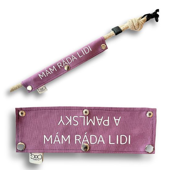 FUNKY DOG Návlek na vodítko originální nápisy