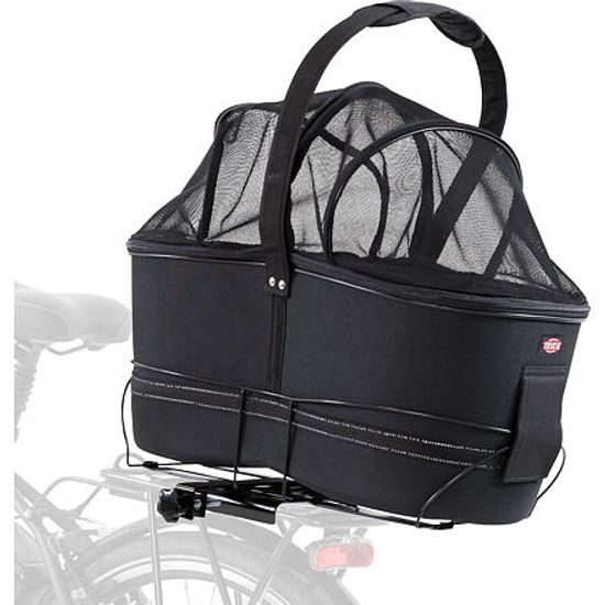 Trixie Přepravka na kolo LONG na široký nosič 29x42x60cm černá (max 8kg)