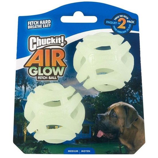 Chuckit! Air Glow Ball děrované svíticí míčky Medium 6,4 cm 2 ks