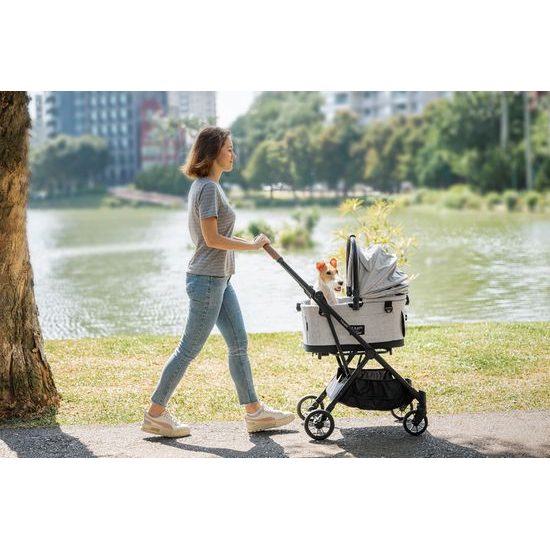 FIKAGO Nosič pro psy a kočky Flytta Grey Husky