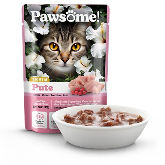 Pawsome! Adult light s krůtím masem 85 g