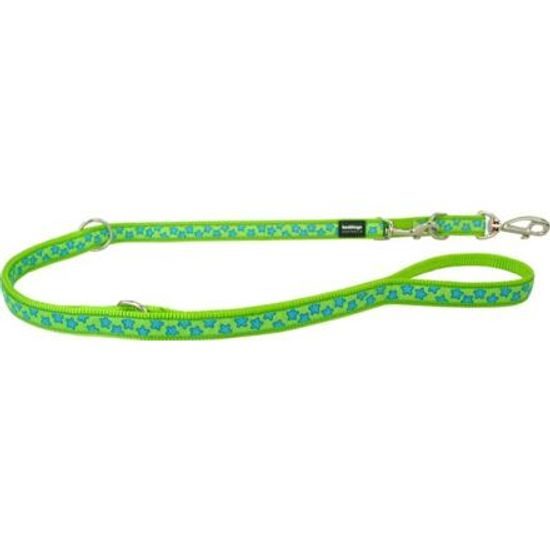 Red Dingo Vodítko přepínací 25 mm x 2 m Stars Turquoise