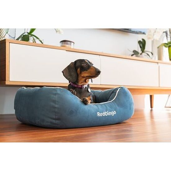 Red Dingo Donut Bed Pelech pro psy Medium 80 cm modrý