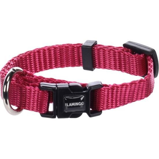 Flamingo Obojek nylon Ziggi vínový XS 1x20-35cm