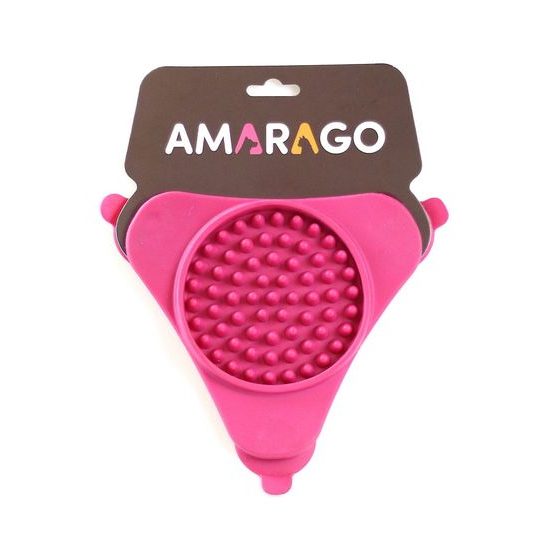 Amarago lízací podložka trojúhelník růžový