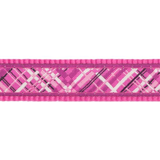 Red Dingo Postroj 25 mm x 71-113 cm Flanno Hot Pink