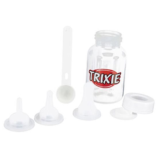 Trixie Kojenecký set láhev 120ml 3 dudlíky odměrka
