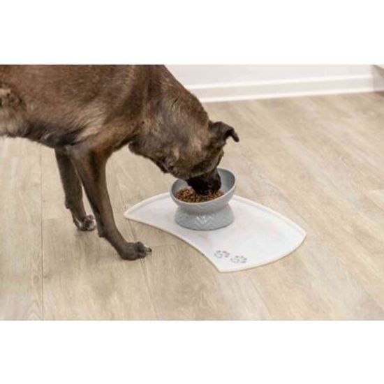 Trixie Keramická miska vyvýšená ergonomický tvar 0,35 l/17cm šedá