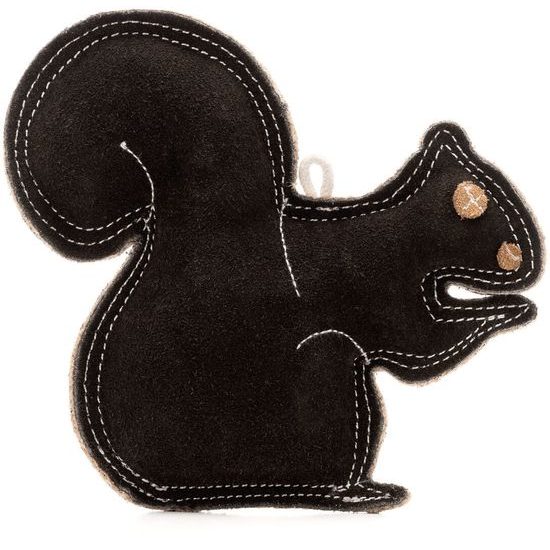 Wooffee kožená hračka Černá veverka