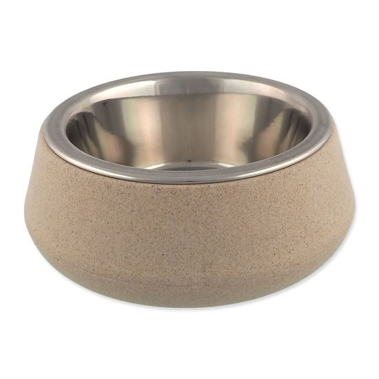 Dog fantasy Miska nerez EcoStyle béžová 14cm, 480ml