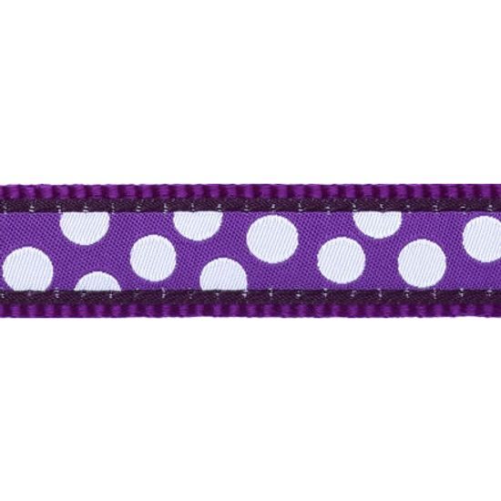 Red Dingo Obojek pro kočky White Spots on Purple